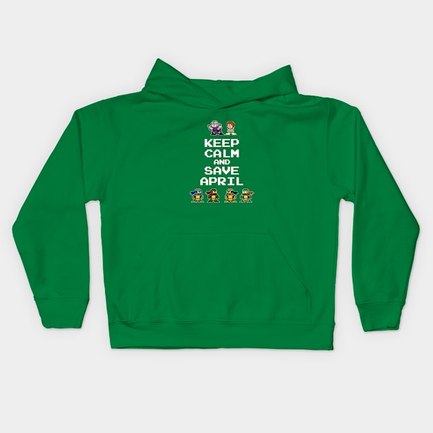 Keep Calm and Save April Kids Hoodie by Dudeist_Designs